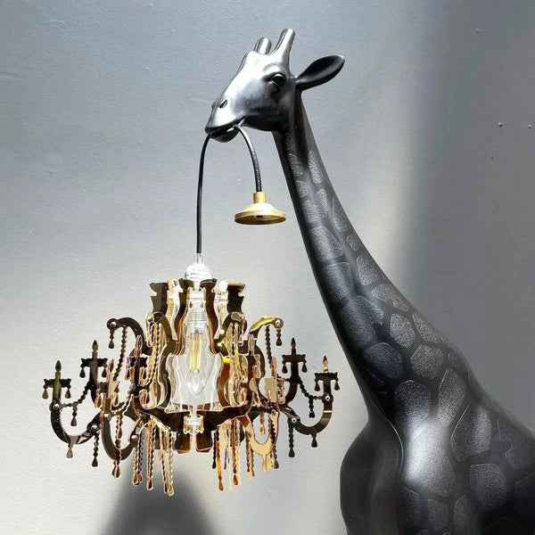 Black Giraffe Lamp | Crystal Chandelier | CL025B