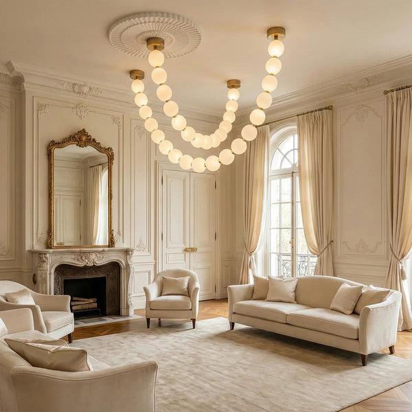 Luxurious Pearl Necklace Chandelier