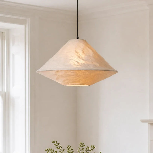 Modern Multi-layered Inverted Cone Linen shade Pendant Light