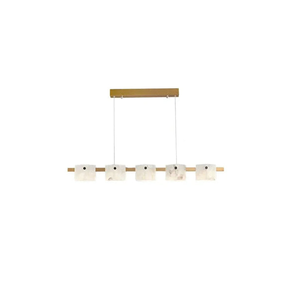 Vertical rhombus marble chandelier
