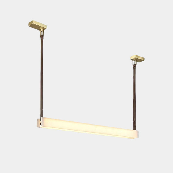 Linear Pendant Light Belt Alabaster LED Dimmable