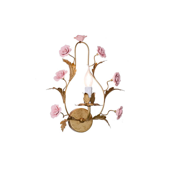 Orvara Floral Ceramic Wall Lamp