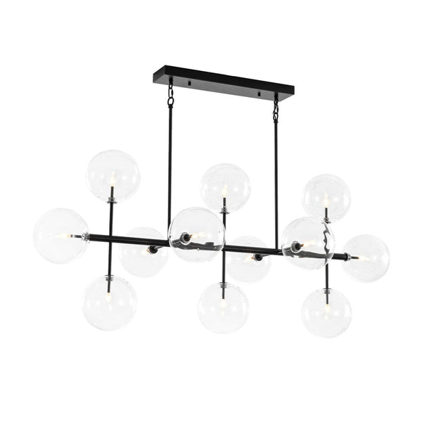Himinuvux Sputnik Globe Bubble Linear Glass Chandelier