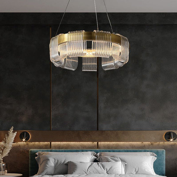 Circular Pendant LED Light Minimalist for Bedroom