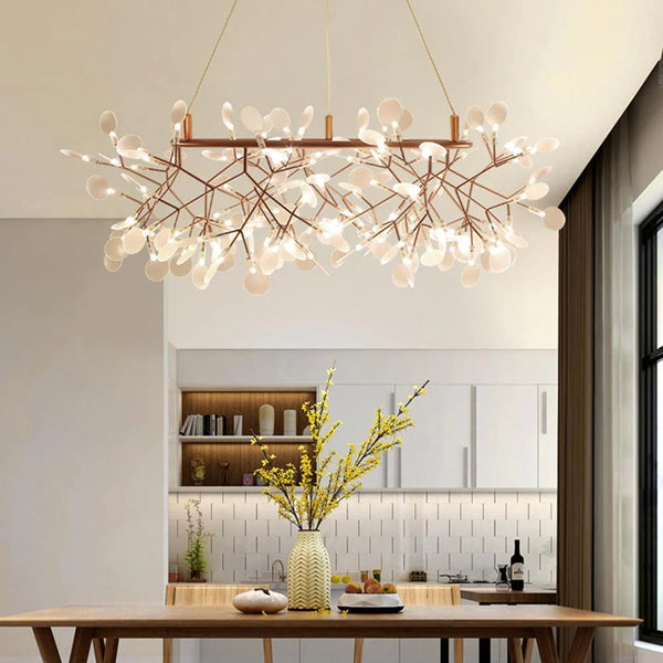 Nordic Firefly Chandelier Dimmable Metal for Dining Rooms