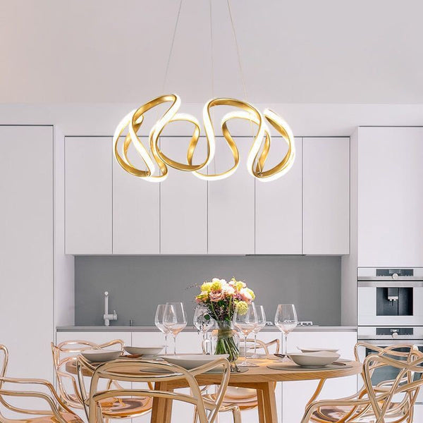 Evren Modern Irregular Flower Pendant Light, 3 Colors