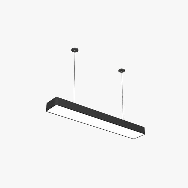 Noar Minimalist Rectangular LED Black Pendant Light