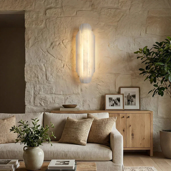 Alabaster Estelle Vertical Stripes Wall Sconce