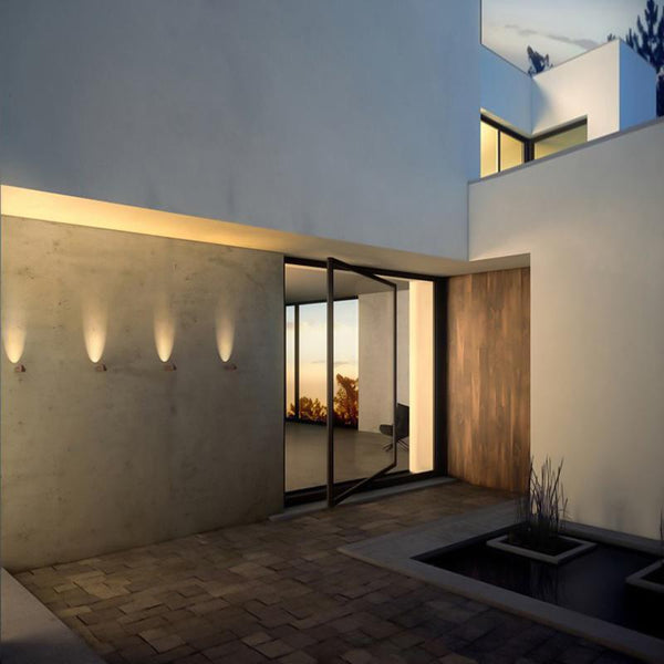 Fiery Tube Creative Modern Glass Outdoor Wall Lights