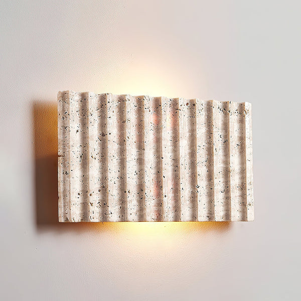 Othaus Beige Travertine Wall Lamp