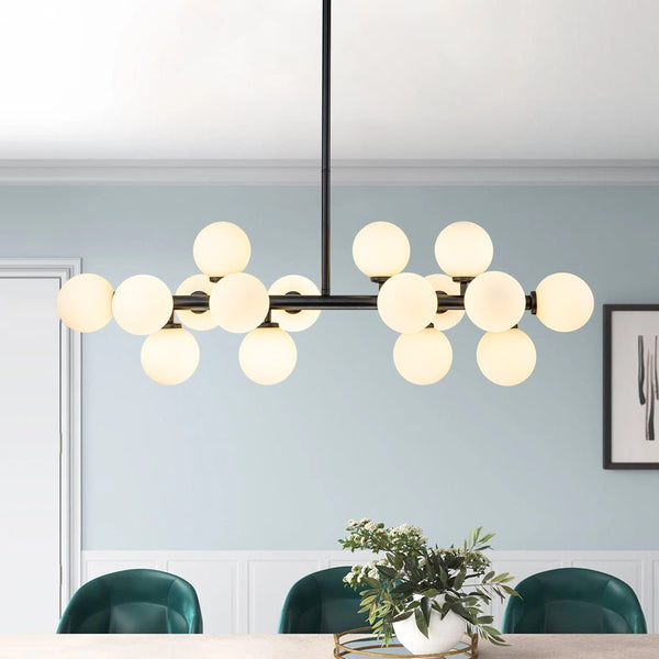 Iris Modern Linear Glass Chandelier