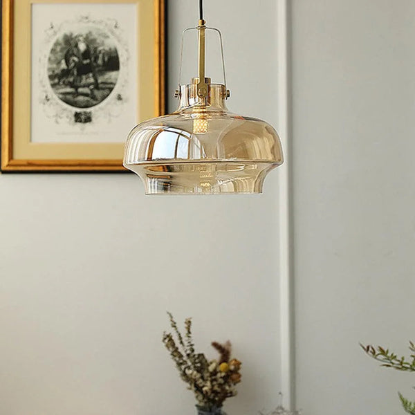 Clear Fish Tank Shaped Glass Pendant Light