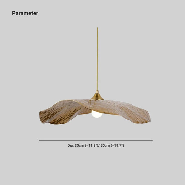 Retro Pendant Lights with Lotus Iron Design
