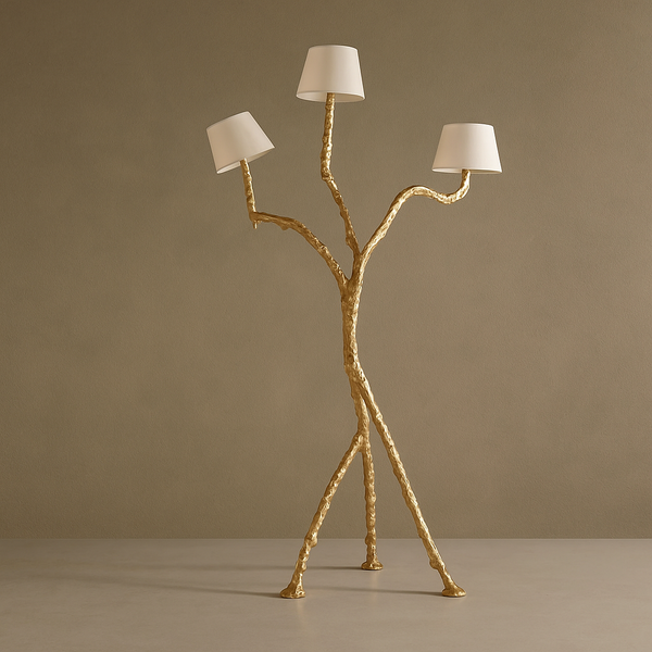 Hand-Cast Bronze Sculptural Floor Lamp | CLPSO05F