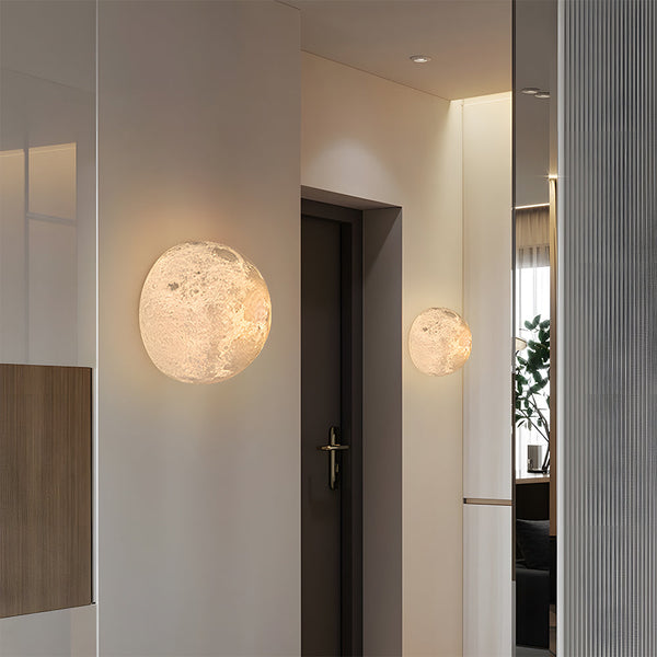 Art Decor Moon Globe Hallway Wall Light