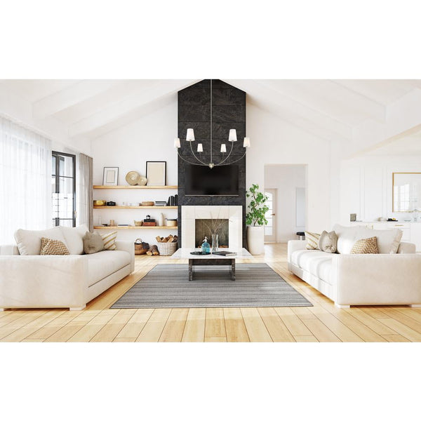 Vetheisra Vintage Industrial Brass Fabric Chandelier
