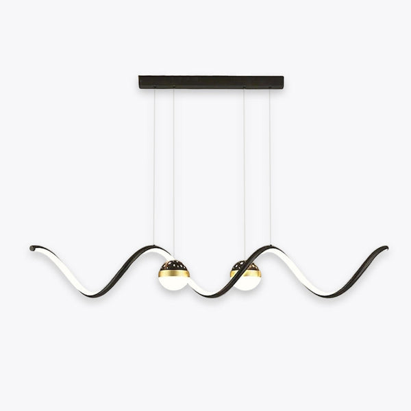 Luxury Curved Silhouette Squiggle Pendant Light