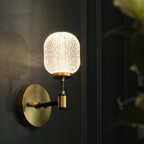 Antique Crystal Acrylic Wall Lamp