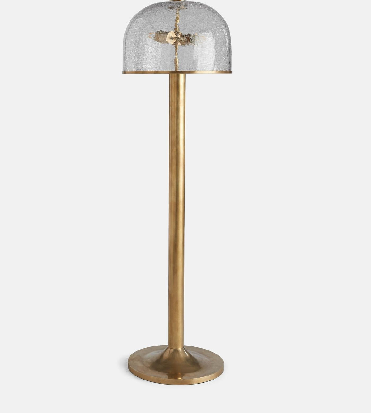 Crackle Glass Floor Lamp | Clear Glass | CLCRK301