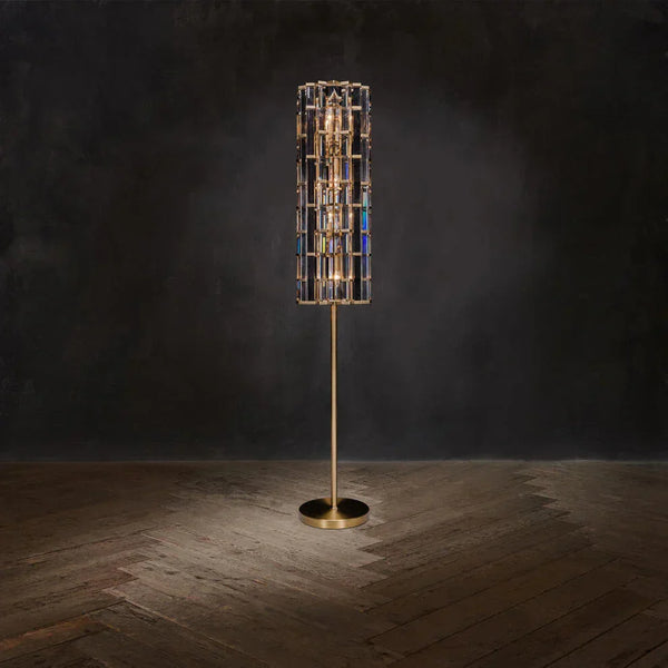 K9 Amber Crystal Rod Floor Lamp | CLGTP025F