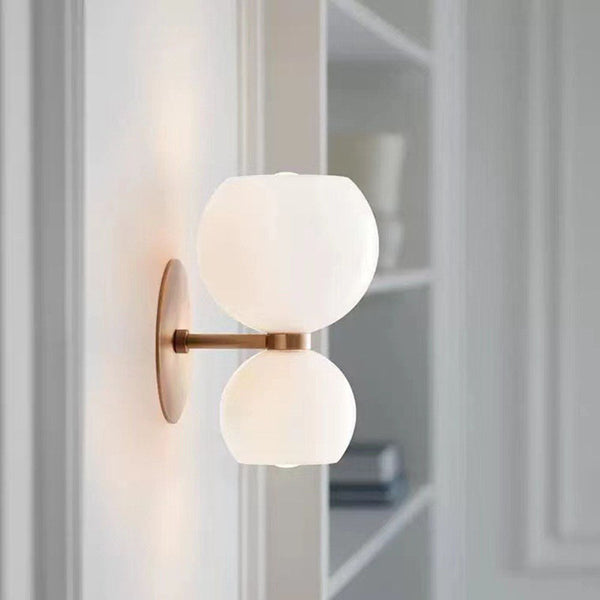 Nordic Creative Glass LED Up Down Wall Light for Bedroom