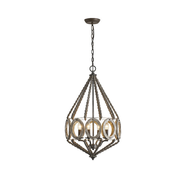 Zasorila Vintage Wooden Chandelier