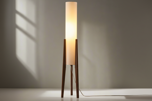 Piloni Wood & Linen Floor Lamp | CLHJ852