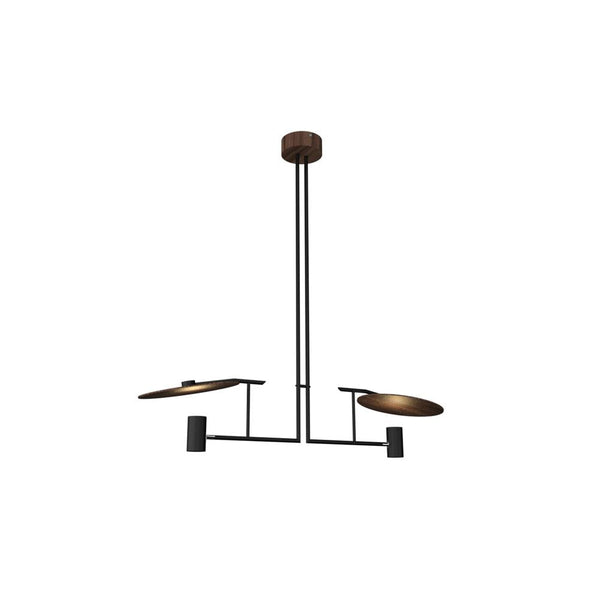 Warp Elegance Linear Wooden Chandelier