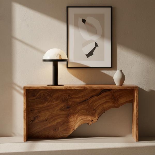 Alabaster Dome Table Lamp | Black | CL026MBZ