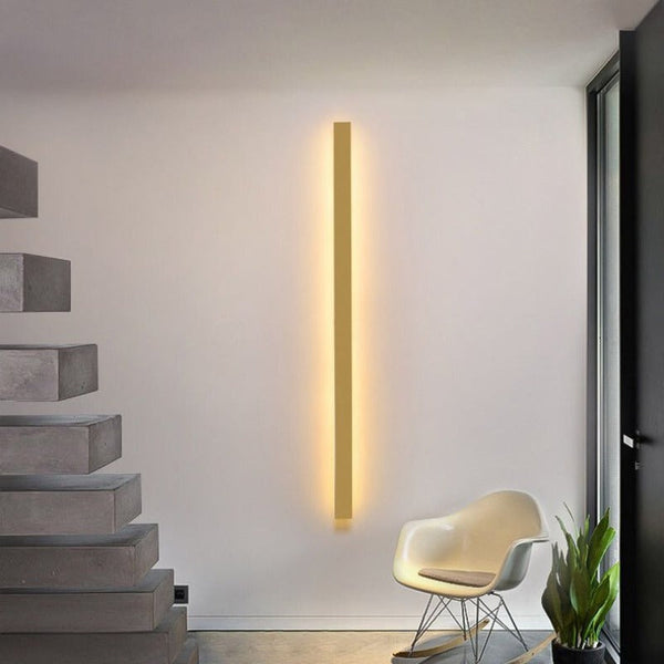 Minimalist Linear LED Wall Light Dimmable for Living Room