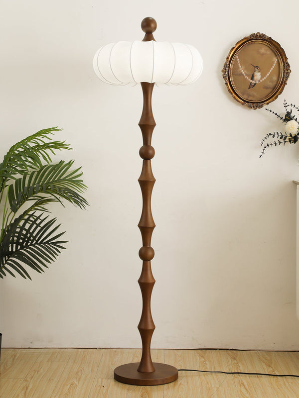 Sylirira Wood Silk Floor Lamp