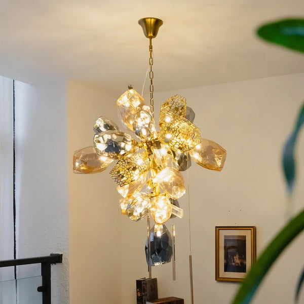 Modern Art Glass Crystal Chandelier