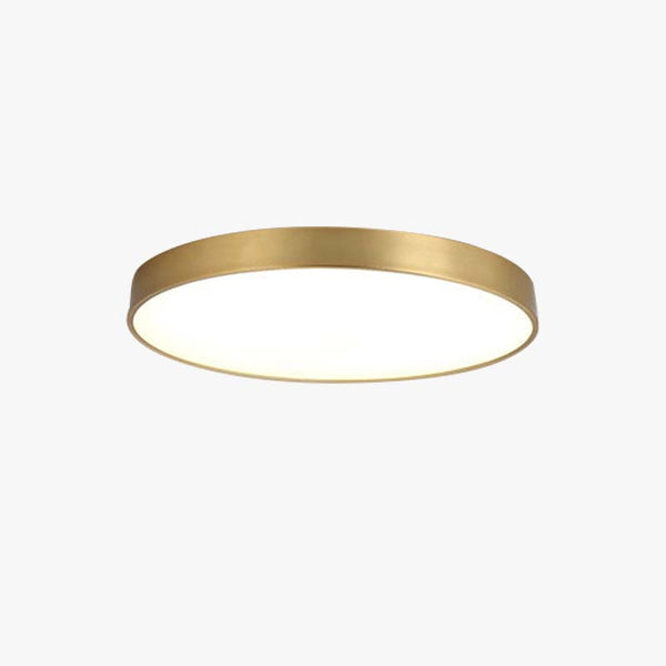 Arisha Nordic LED Gold Round Ceiling Light, Metal