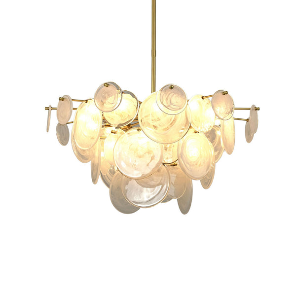 Celeste Glass Disc Chandelier