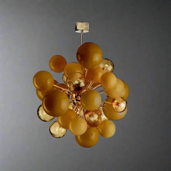 De Silva Chandelier | Orange Murano-Style Glass | CLPT80C5