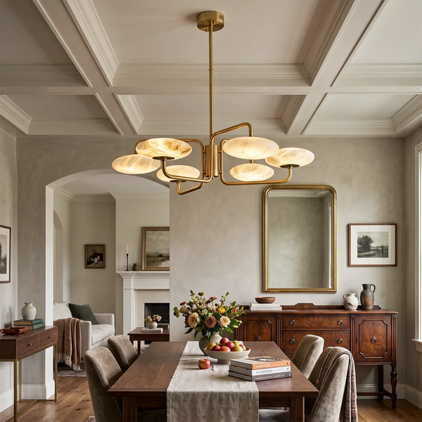 Modern Chinese Marble Chandelier