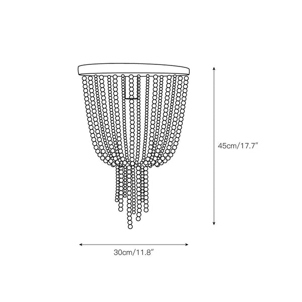Ildvuvyn Modern Beaded Rope Ceiling Lamp