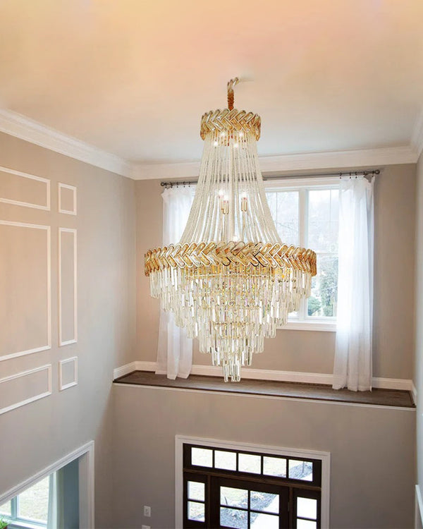 Tiered Crystal Chandelier