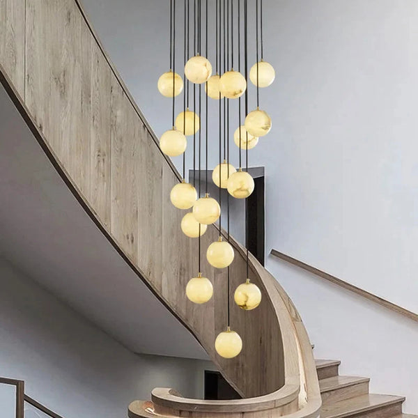 Faye Marble Bubble Chandelier