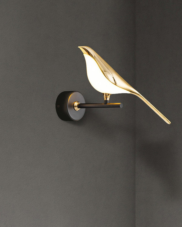 Gold Birds Wall Sconce