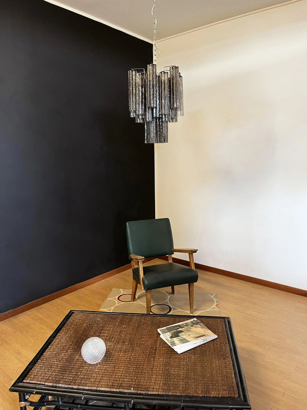 Fantastic Smoked Tube Chandelier