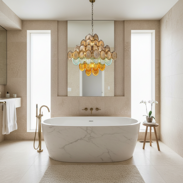 Veneto Chandelier | Tiered Glass Discs | CLOP895000