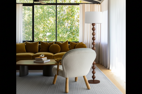 Sirmione Lamp | Wood & Linen | Table or Floor | CLND051