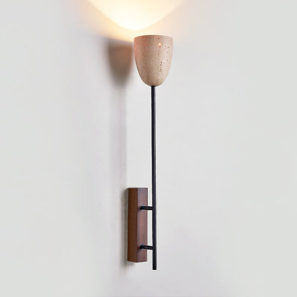 Kvennuvyo Walnut Wood Wall Lamp