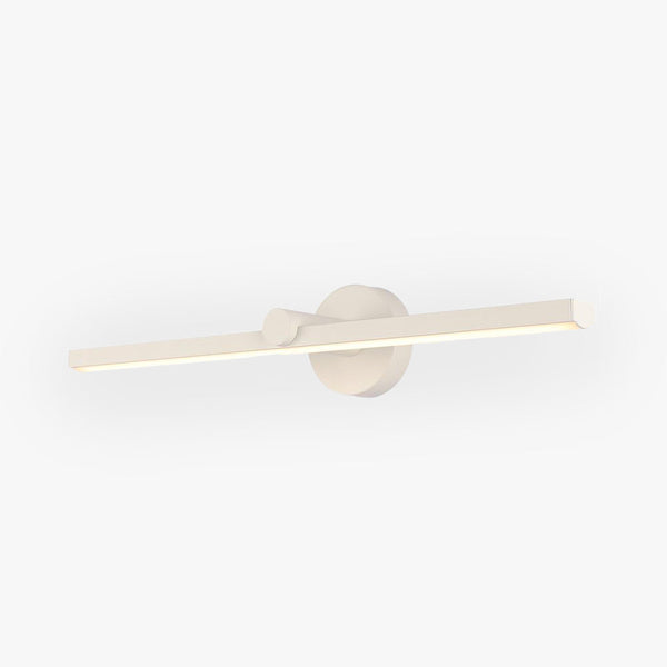 Arisha Minimalist Linear Mirror Front Wall Lamp, White