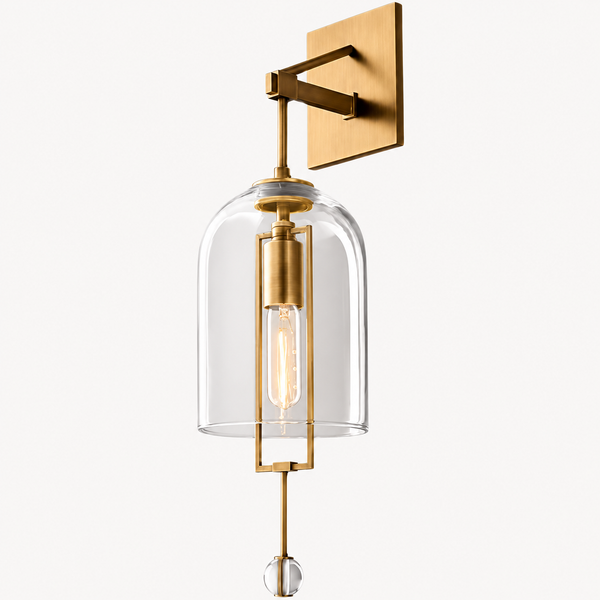 Glass Bell Wall Sconce | Black or Bronze | CLKS8501