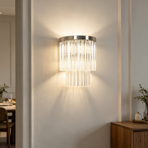 Prismari Tiered Glass Wall Sconce