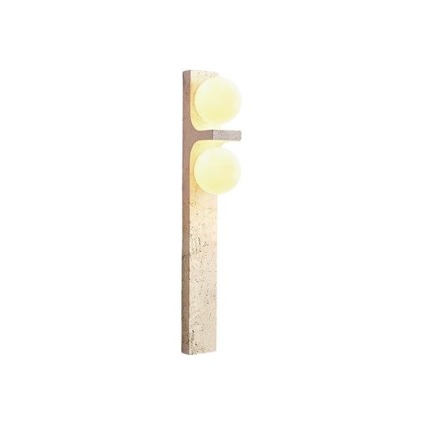 Eirikuvys Organic Travertine Wall Sconce