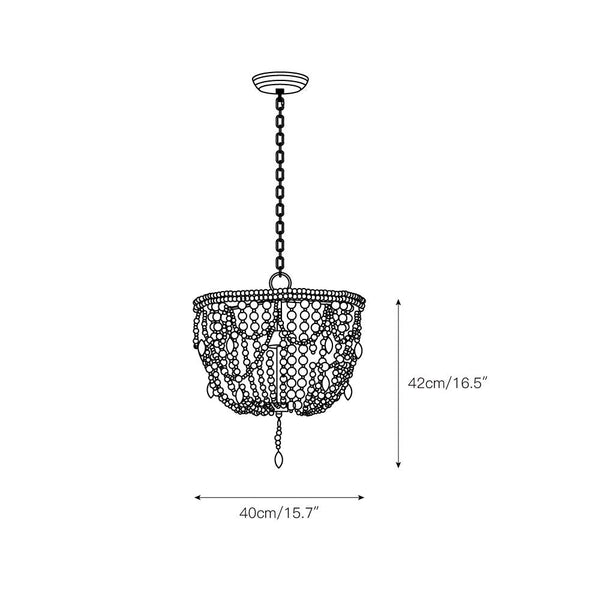 Arsilion Postmodern Luxury Wooden Chandelier