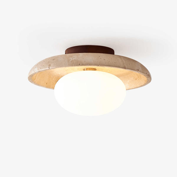 Lunaro Travertine Ceiling Lamp